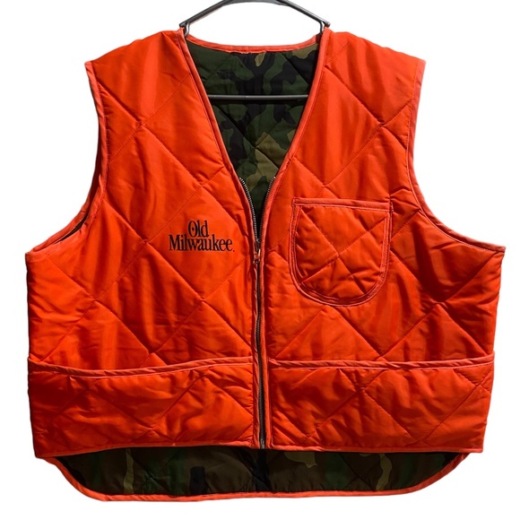 Cabela's Outdoor Gear CAMO Camouflage & Orange Hunting Reversible VEST - Picture 2 of 10